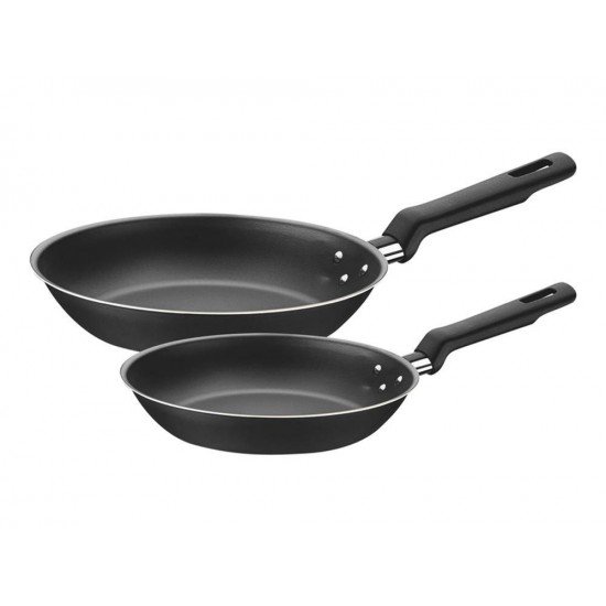 JOGO DE FRIGIDEIRAS 2 PC LORETO GRAFITE SORTIDOS DE ALU C REVES ESTIMENTO ANTIADERENTE TRAMONTINA