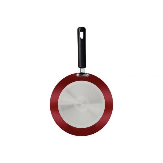 FRIGIDEIRA TRAMONTINA SICÍLIA EM ALUMÍNIO COM REVESTIMENTO INTERNO E EXTERNO EM STARFLON EXCELLENT VERMELHO 20 CM 0,95 L