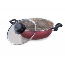 FRITADEIRA MULTIUSO 22CM PARIS VERMELHO ALUMINIO COM REVESTIMENTO ANTIADERENTE TRAMONTINA