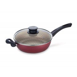 FRITADEIRA FUNDA 24CM PARIS VERMELHO ALUMINIO COM REVESTIMENTO ANTIADERENTE TRAMONTINA