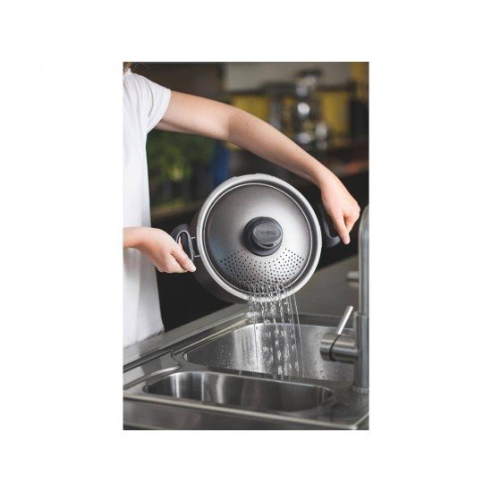 ESPAGUETEIRA 24CM 7 5L PARIS GRAFITE ALUMINIO COM REVESTIMENTO ANTIADERENTE TRAMONTINA