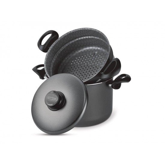 COZI-VAPORE 22CM 6 0L PARIS GRAFITE ALUMINIO COM REVESTIMENTO ANTIADERENTE TRAMONTINA