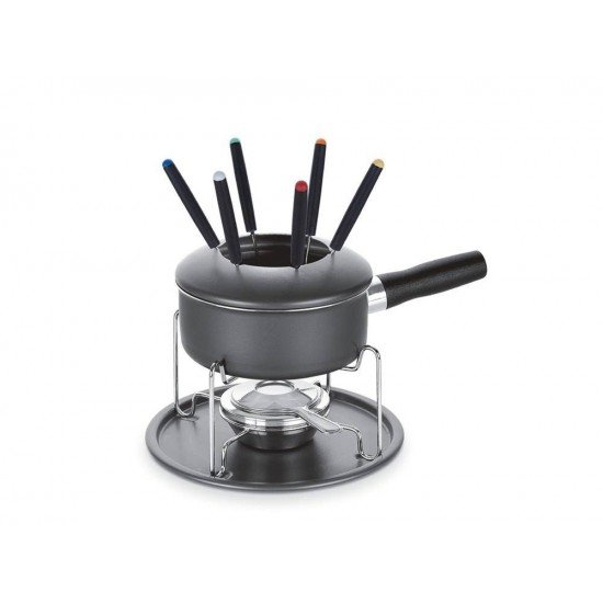 JOGO P FONDUE 11 PEÇAS PARIS GRAFITE SORTIDOS DE ALUMINIO COM REVESTIMENTO ANTIADERENTE TRAMONTINA