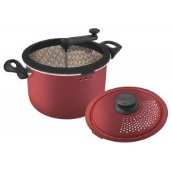 PANELA 3 EM 1 PARIS VERMELHO ALUMINIO COM REVESTIMENTO ANTIADERENTE TRAMONTINA