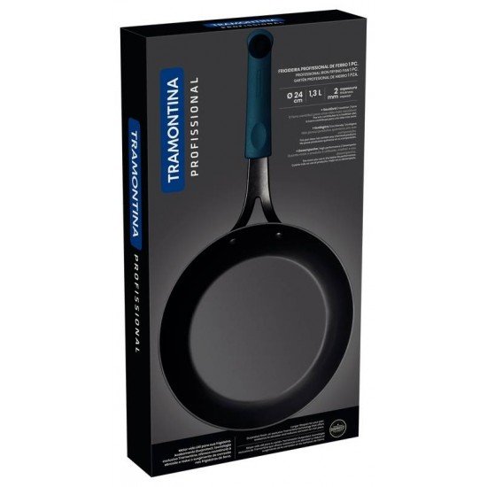 FRIGIDEIRA TRAMONTINA PROFISSIONAL EM FERRO 24 CM 1,3 L