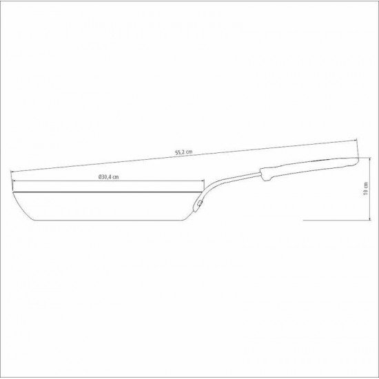FRIGIDEIRA TRAMONTINA PROFISSIONAL EM FERRO 30 CM 2,5 L