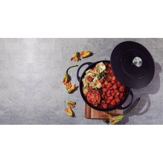 FRITADEIRA TRAMONTINA TRENTO EM FERRO ESMALTADO COM REVESTIMENTO INTERNO EM ANTIADERENTE STARFLON EXCELENT 28 CM 4,1 L