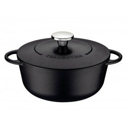 CAÇAROLA TRAMONTINA TRENTO EM FERRO ESMALTADO COM REVESTIMENTO INTERNO EM ANTIADERENTE STARFLON EXCELLENT 24 CM 4 L
