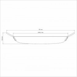 DISCO TRAMONTINA CHURRASCO BLACK EM AÇO CARBONO NITROCARBONETADO 40 CM