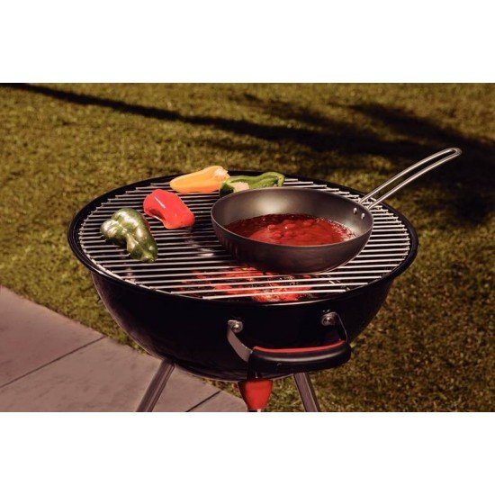 WOK CHURRASCO TRAMONTINA EM ALUMÍNIO ANODIZADO COM CABO DE AÇO INOX 24 CM 2,2 L