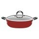 ARROZEIRA 28CM 4 5L MONACO VERMELHO ALUMINIO COM REVESTIMENTO ANTIADERENTE E SILICONE TRAMONTINA