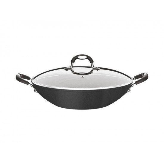 WOK 32CM 4 8L MONACO PRETO ALUMINIO COM REVESTIMENTO ANTIADERENTE TRAMONTINA