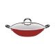 WOK 32CM 4 8L MONACO VERMELHO ALUMINIO REVESTIMENTO ANTIADERENTE E SILICONE TRAMONTINA