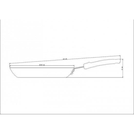 FRIGIDEIRA PROFISS ALUMINIO ACAB EXT LIXADO REVES INTERNO CERAMICO CABO BAQUELITE 28CM 2L TRAMONTINA