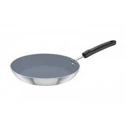 FRIGIDEIRA PROFISS ALUMINIO ACAB EXT LIXADO REVES INTER CERAMICO CABO BAQUELITE 32CM 3,1L TRAMONTINA