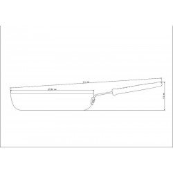 FRIGIDEIRA PRO ALUMINIO ACAB EX LIXADO REVES INTER CERAMICO CABO INOX SILICONE 28CM 3,1L TRAMONTINA