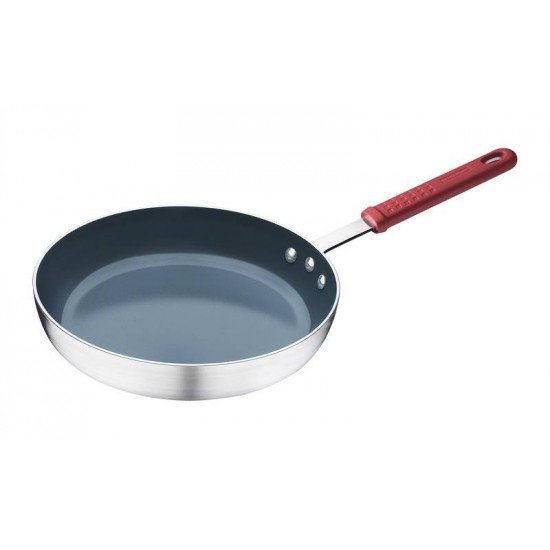 FRIGIDEIRA PRO ALUMINIO ACAB EX LIXADO REVES INTER CERAMICO CABO INOX SILICONE 32CM 4,3L TRAMONTINA