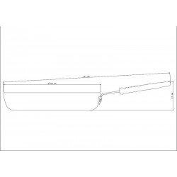 FRIGIDEIRA PRO ALUMINIO ACAB EX LIXADO REVES INTER CERAMICO CABO INOX SILICONE 32CM 4,3L TRAMONTINA