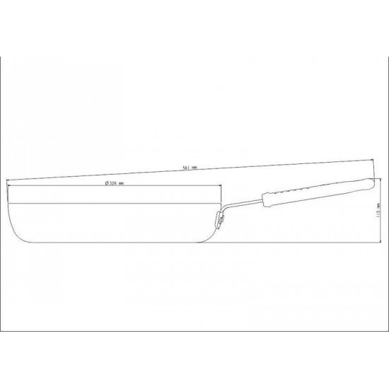 FRIGIDEIRA PRO ALUMINIO ACAB EX LIXADO REVES INTER CERAMICO CABO INOX SILICONE 32CM 4,3L TRAMONTINA