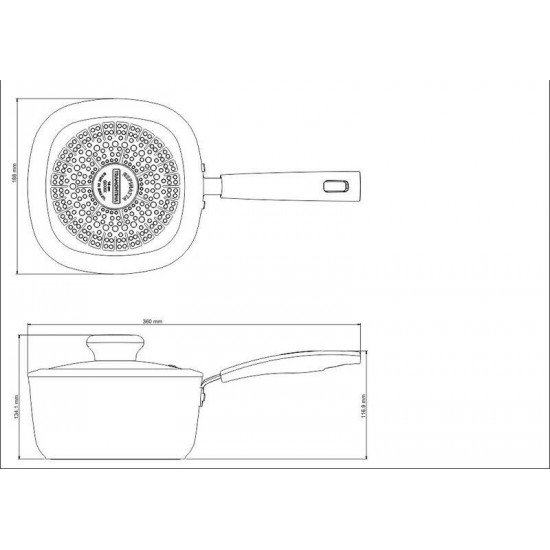 PANELA TRAMONTINA REFINATTA EM ALUMÍNIO COM REVESTIMENTO INTERNO E EXTERNO EM ANTIADERENTE STARFLON PREMIUM DOURADO COM TAMPA 18 CM 2,2 L