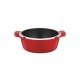CACAROLA COCOTTE SEM TAMPA 10CM 0 29L LYON VERMELHO ALU COM REV ANTIADERENTE E SILICONE TRAMONTINA