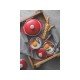 CACAROLA COCOTTE 10CM 0 29L LYON VERMELHO ALUMINIO COM REV ANTIADERENTE E SILICONE TRAMONTINA