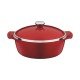 CACAROLA 26CM 5 0L LYON VERMELHO ALUMINIO COM REVESTIMENTO ANTIADERENTE E SILICONE TRAMONTINA