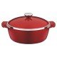 CACAROLA 30CM 7 0L LYON VERMELHO ALUMINIO COM REVESTIMENTO ANTIADERENTE E SILICONE TRAMONTINA