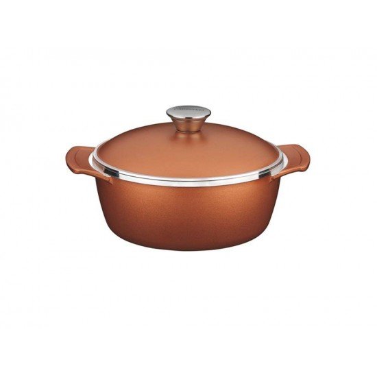 CACAROLA COCOTTE 14CM 0 8L LYON DOURADO ALUMINIO COM REVESTIMENTO ANTIADERENTE TRAMONTINA