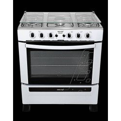 FOGAO DE PISO 5 BOCAS NEW UP ABSOLUTE BRANCO BIVOLT