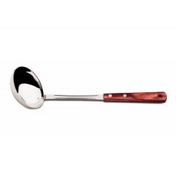 CONCHA POLYWOOD VERMELHO LAMINA DE ACO INOX E CABO DE MADEIRA TRAMONTINA