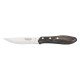 KIT 6 FACA PARA CHURRASCO JUMBO 5 POLYWOOD CASTANHO LAMINA DE ACO INOX E CABO DE MADEIRA TRAMONTINA