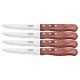 CONJUNTO FACAS CHUR JUMBO 4 PCS POLYWOOD VERMELHO LAMINAS DE ACO INOX E CABOS DE MADEIRA TRAMONTINA