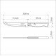 FACA PARA CHURRASCO E FRUTAS TRAMONTINA TRADICIONAL COM LÂMINA EM AÇO INOX E CABO DE MADEIRA NATURAL 5