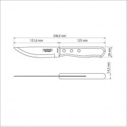 FACA PARA CHURRASCO JUMBO DE 5 POLEGADAS TRAMONTINA