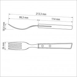 GARFO JUMBO LAMINA AÇO INOX TRAMONTINA