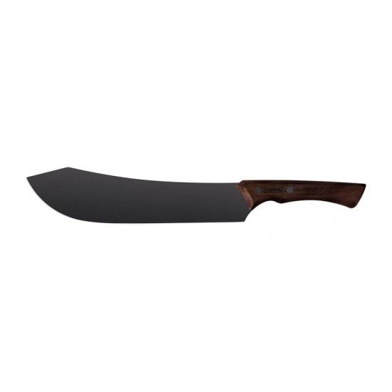 FACA PARA CARNE TRAMONTINA CHURRASCO BLACK COM LÂMINA DE AÇO INOX ESCURECIDO E CABO DE MADEIRA 10