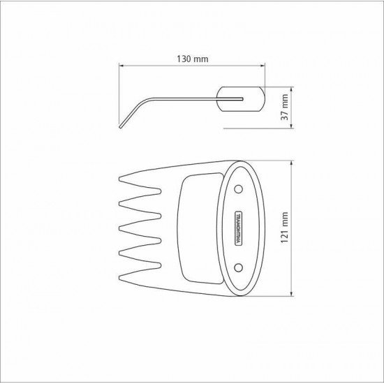 GARRA MULTIUSO TRAMONTINA CHURRASCO BLACK COM LÂMINA EM AÇO INOX ESCURECIDO E CABO DE MADEIRA