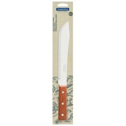 FACA PARA COZINHA TRAMONTINA DYNAMIC COM LÂMINA DE AÇO INOX E CABO DE MADEIRA NATURAL 8