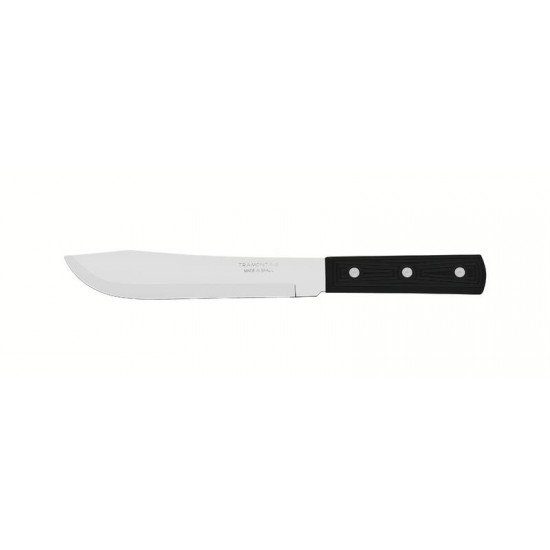 FACA PARA COZINHA 7 PLENUS PRETO - LAMINA DE ACO INOX E CABO DE POLIPROPILENO
