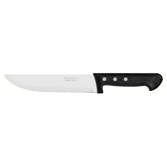 FACA PARA COZINHA 7 PLENUS PRETO - LAMINA DE ACO INOX E CABO DE POLIPROPILENO
