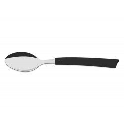 COLHER DE MESA BRISA PRETO LAMINA DE ACO INOX E CABO DE POLIPROPILENO TRAMONTINA