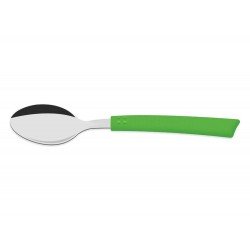 COLHER PARA CHA BRISA VERDE LAMINA DE ACO INOX E CABO DE POLIPROPILENO TRAMONTINA