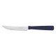 FACA PARA CHURRASCO 4 NEW KOLOR AZUL LAMINA DE ACO INOX E CABO DE POLIPROPILENO TRAMONTINA