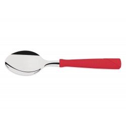COLHER DE MESA NEW KOLOR VERMELHO LAMINA DE ACO INOX E CABO DE POLIPROPILENO TRAMONTINA