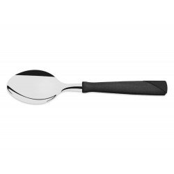 COLHER DE MESA NEW KOLOR PRETO LAMINA DE ACO INOX E CABO DE POLIPROPILENO TRAMONTINA