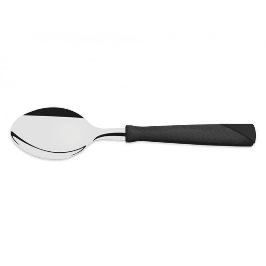 CONJUNTO COLHERES CHA 12 PCS NEW KOLOR PRETO LAMINAS DE ACO INOX E CABOS DE POLIPROPILENO TRAMONTINA