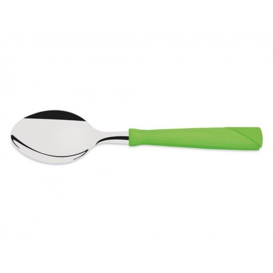 KIT 600 COLHER PARA CHA NEW KOLOR VERDE LAMINA DE ACO INOX E CABO DE POLIPROPILENO TRAMONTINA