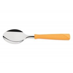 KIT 600 COLHER PARA CHA NEW KOLOR LARANJA LAMINA DE ACO INOX E CABO DE POLIPROPILENO TRAMONTINA
