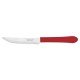 FACA PARA CHURRASCO 4 LEME VERMELHO LAMINA DE ACO INOX E CABO DE POLIPROPILENO TRAMONTINA